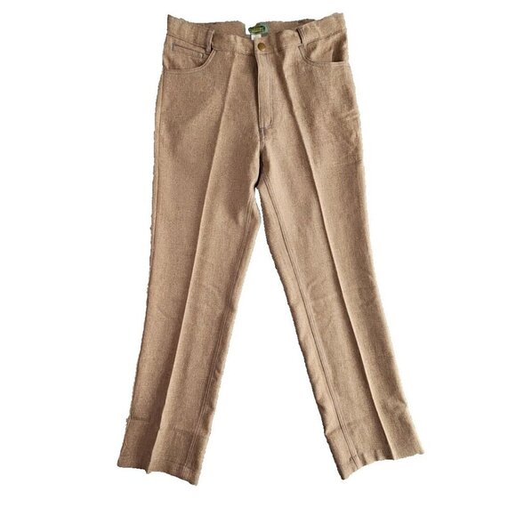 Haband's Fit-Forever Pants Men's Size 34L (34x32) Med Brown Style # 03E - Picture 1 of 16